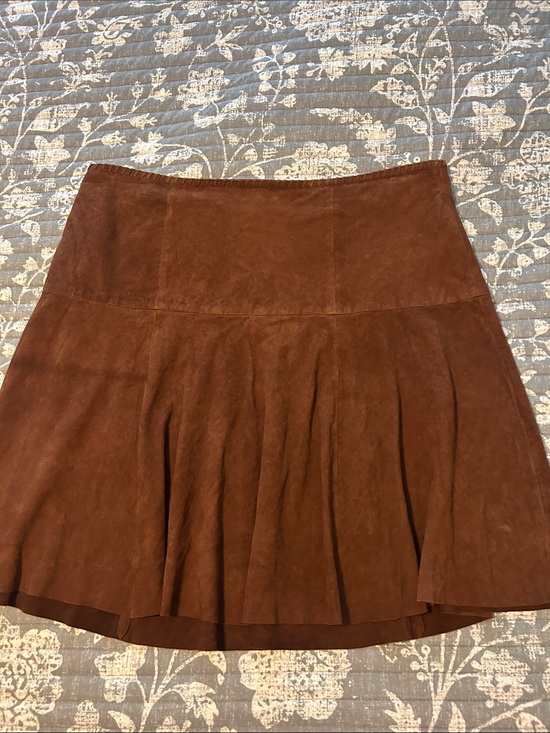 Lauren Ralph Lauren Dresses & Skirts - Ralph Lauren 100% Goat Leather Suede Skirt